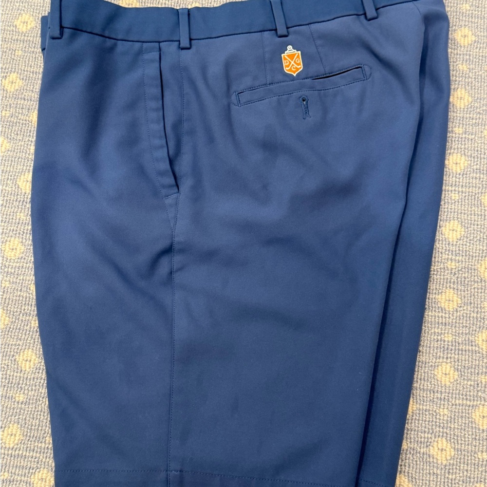 Deepdale Golf Club Peter Millar Blue Golf Shorts Size 35”